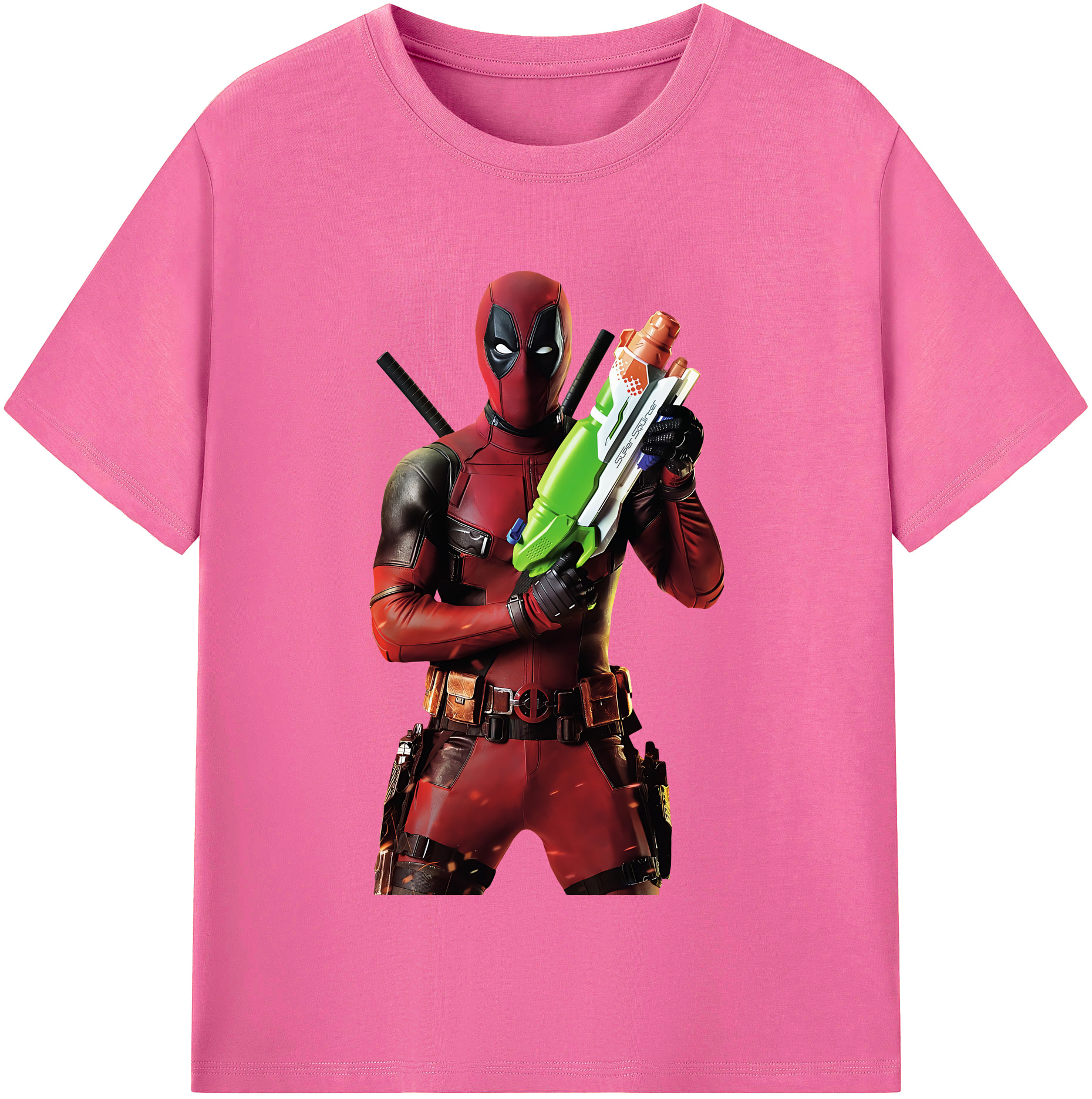 （画像用） Deadpool デッドプール レディースカジュアルプリントTシャツ（綿100％）